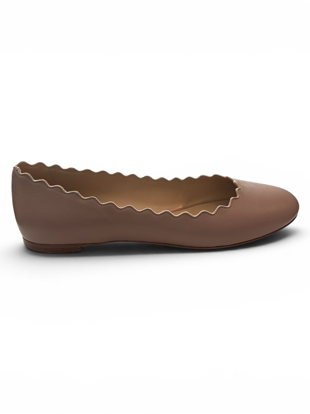 Chloè Lauren Scalloped Women's Ballet Flats size 38 - Picture 4 of 6
